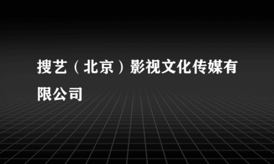 搜艺(北京)影视文化传媒